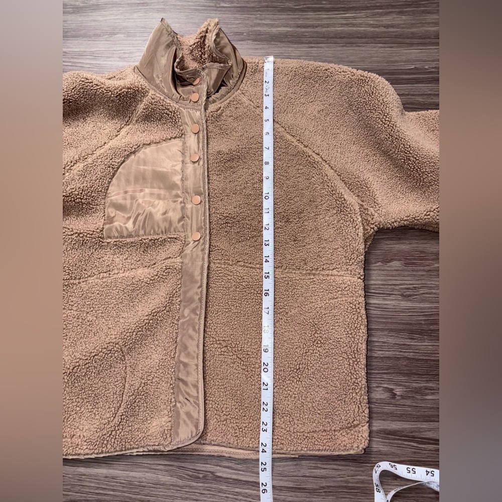Blu Pepper - Solid Snap Button Fleece Jacket Size… - image 3